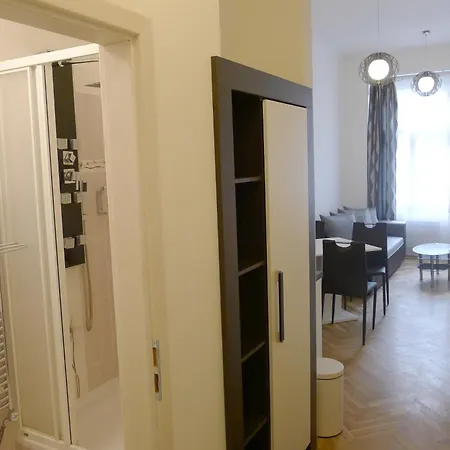 Black & White Apartment Prague By Wenceslas Square And Muzeum Prague