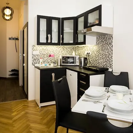 Black & White Apartment Prague By Wenceslas Square And Muzeum Apartment