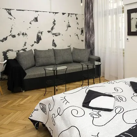Black & White By Wenceslas Square And Muzeum *