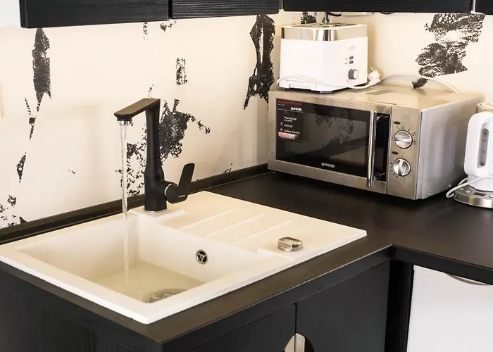 Black & White By Wenceslas Square And Muzeum Praga